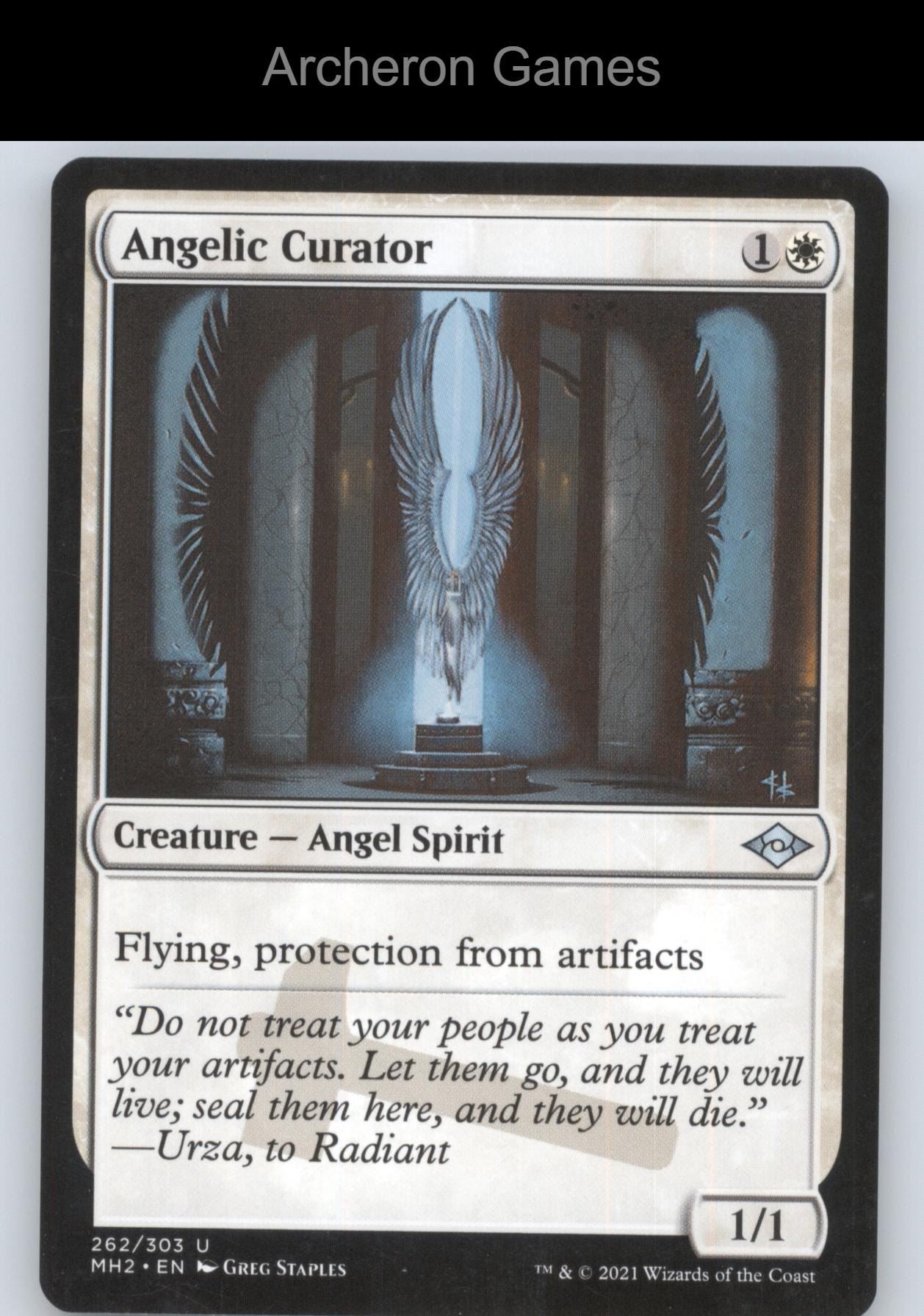 Angelic Curator 262 UC MTG Card Modern Horizons 2