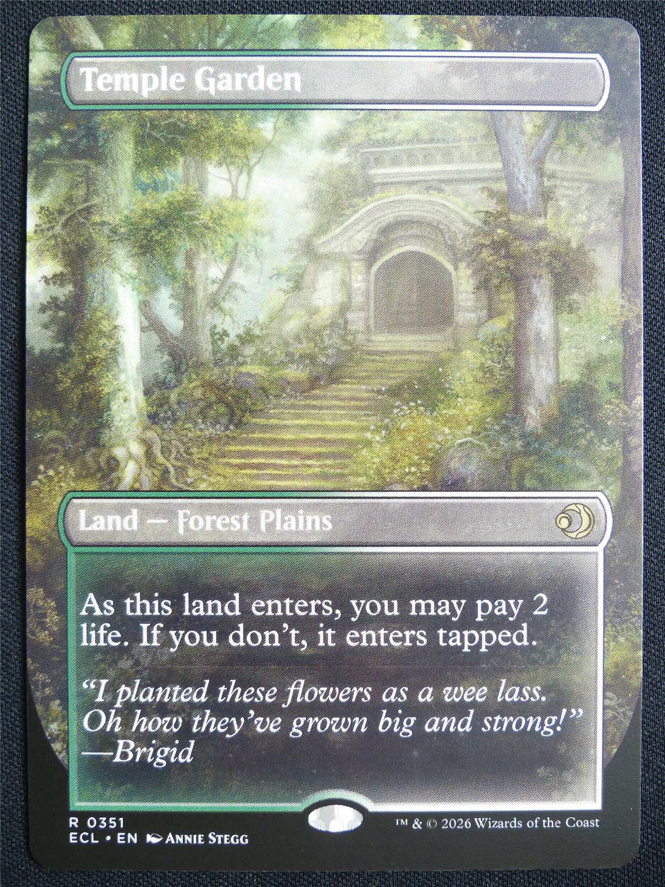 Temple Garden Borderless - ECL - Mtg Card #1YI