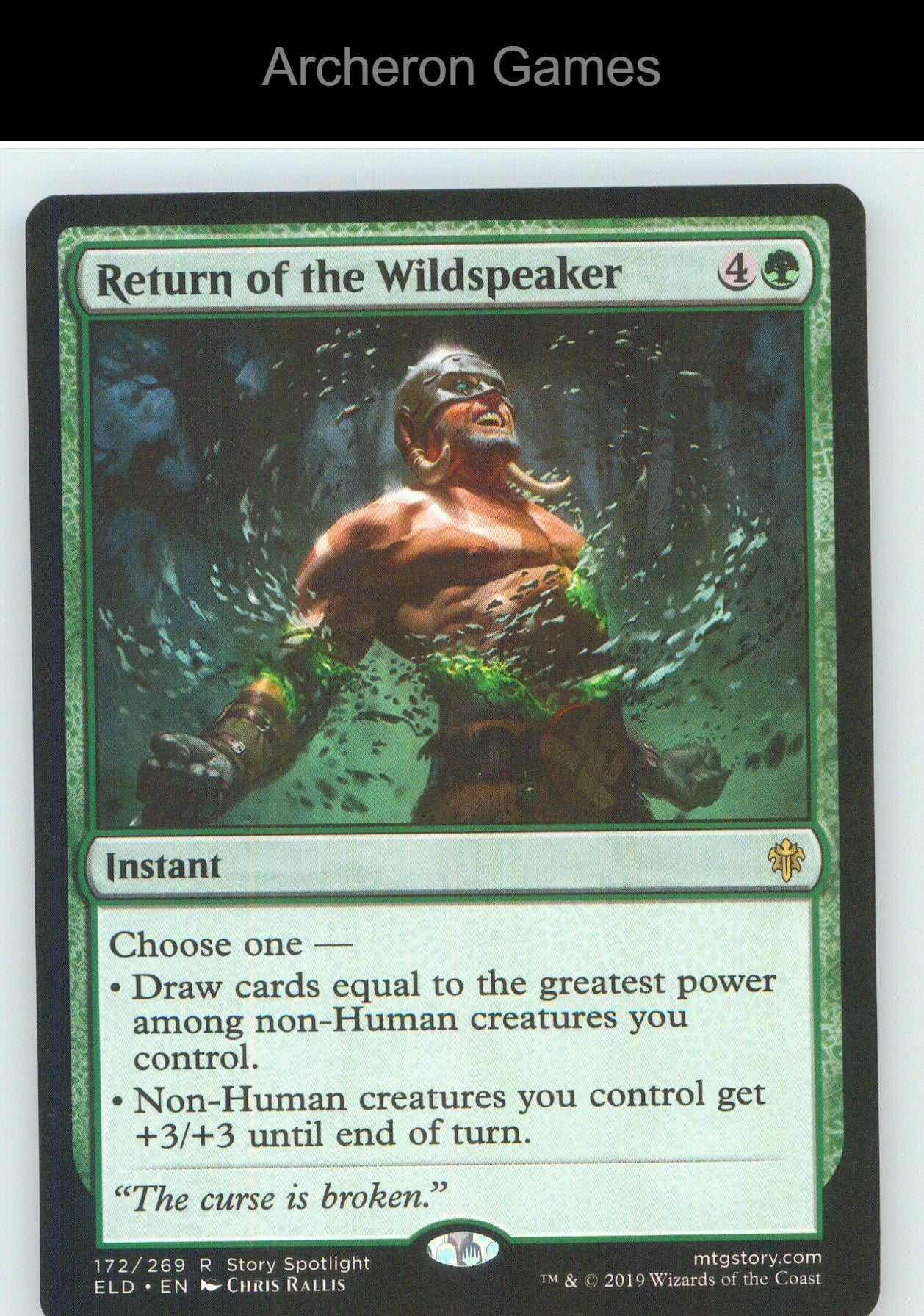 Return of the Wildspeaker ELD 172 R MTG Card NM/EX+