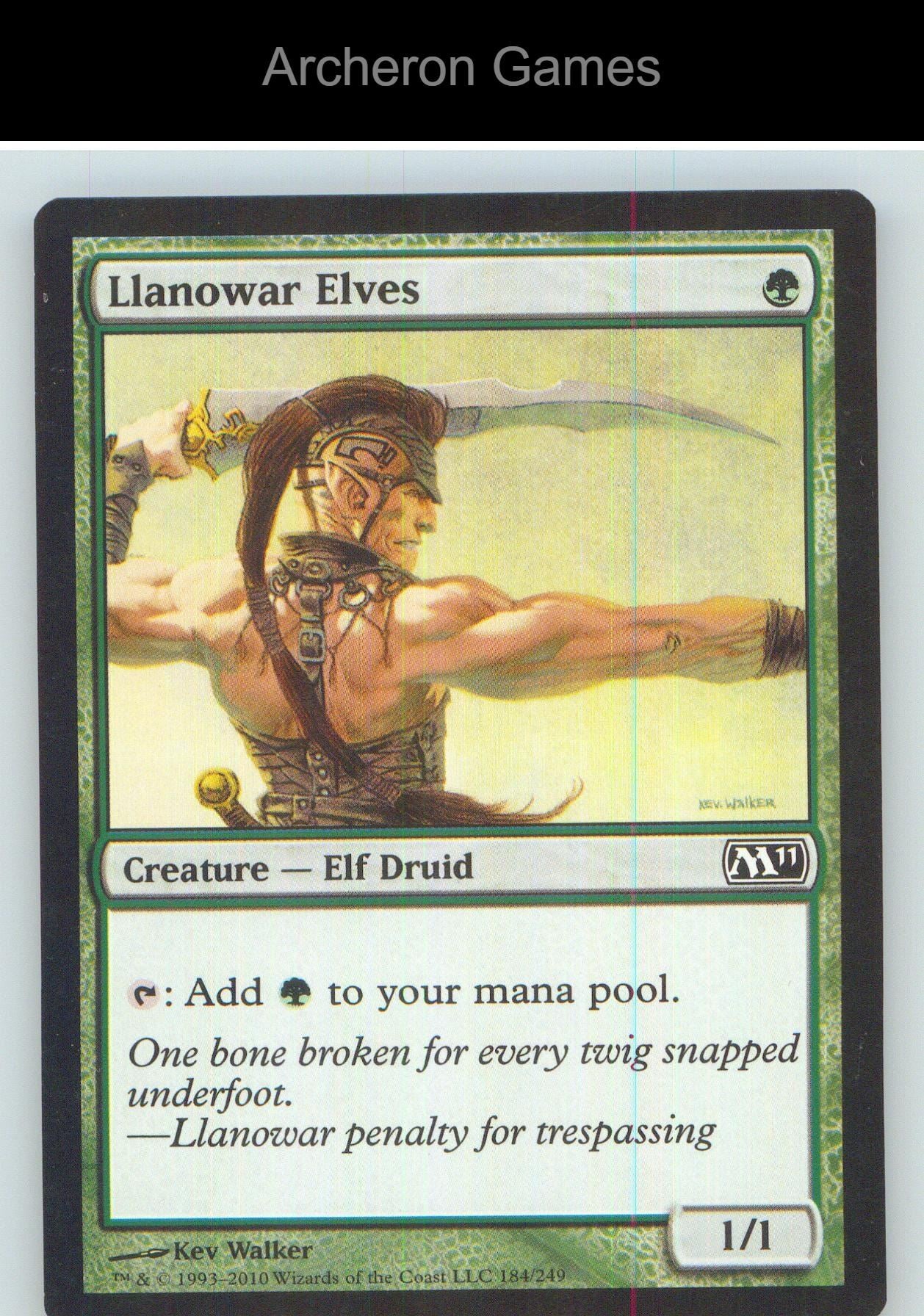 Llanowar Elves 9 C MTG Card NM/EX+