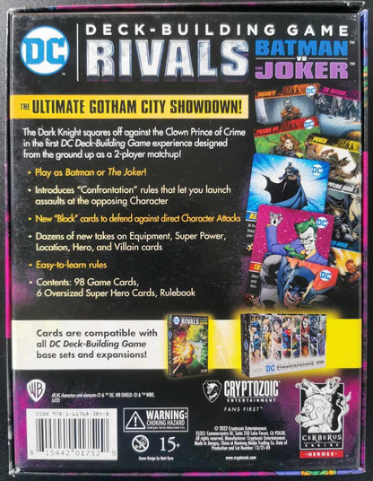 DC Rivals: Batman vs Joker Deckbuilder Board Game #9I5