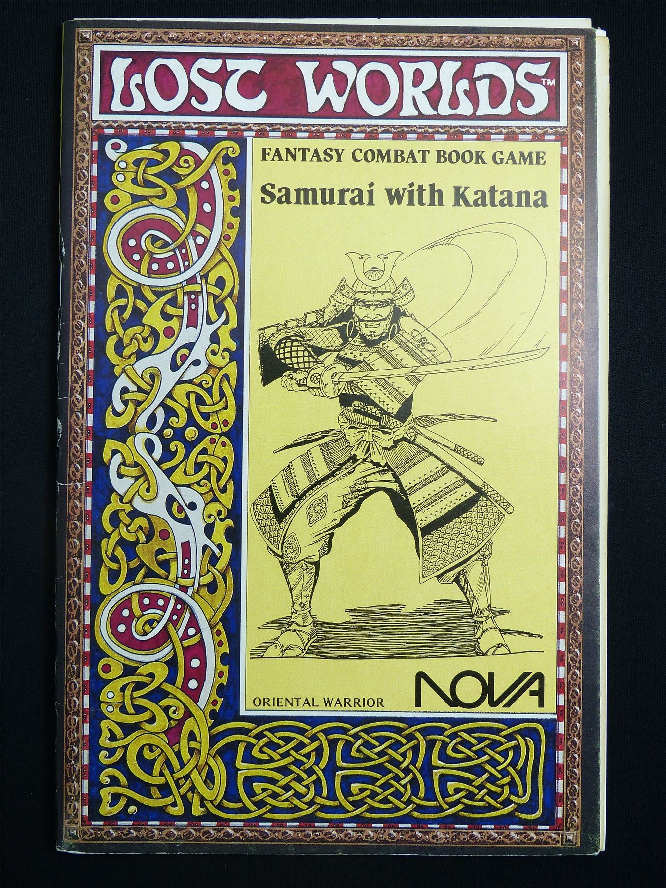 Lost Worlds Fantasy Combat Book: Samurai With Katana - Booklet #2TL