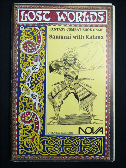 Lost Worlds Fantasy Combat Book: Samurai With Katana - Booklet #2TL