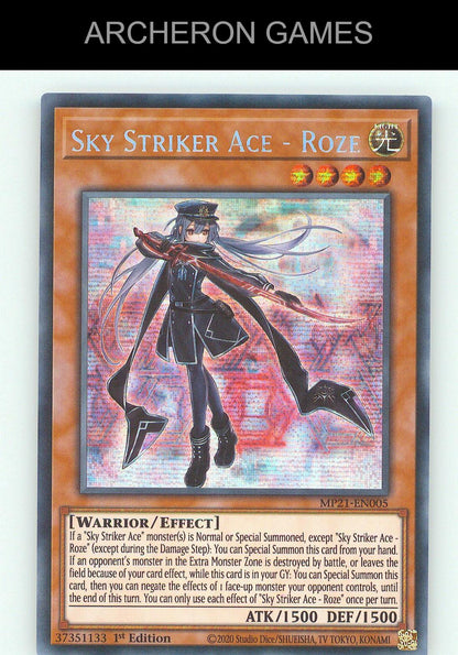 Sky Striker Ace - Roze SEC YUGIOH Card
