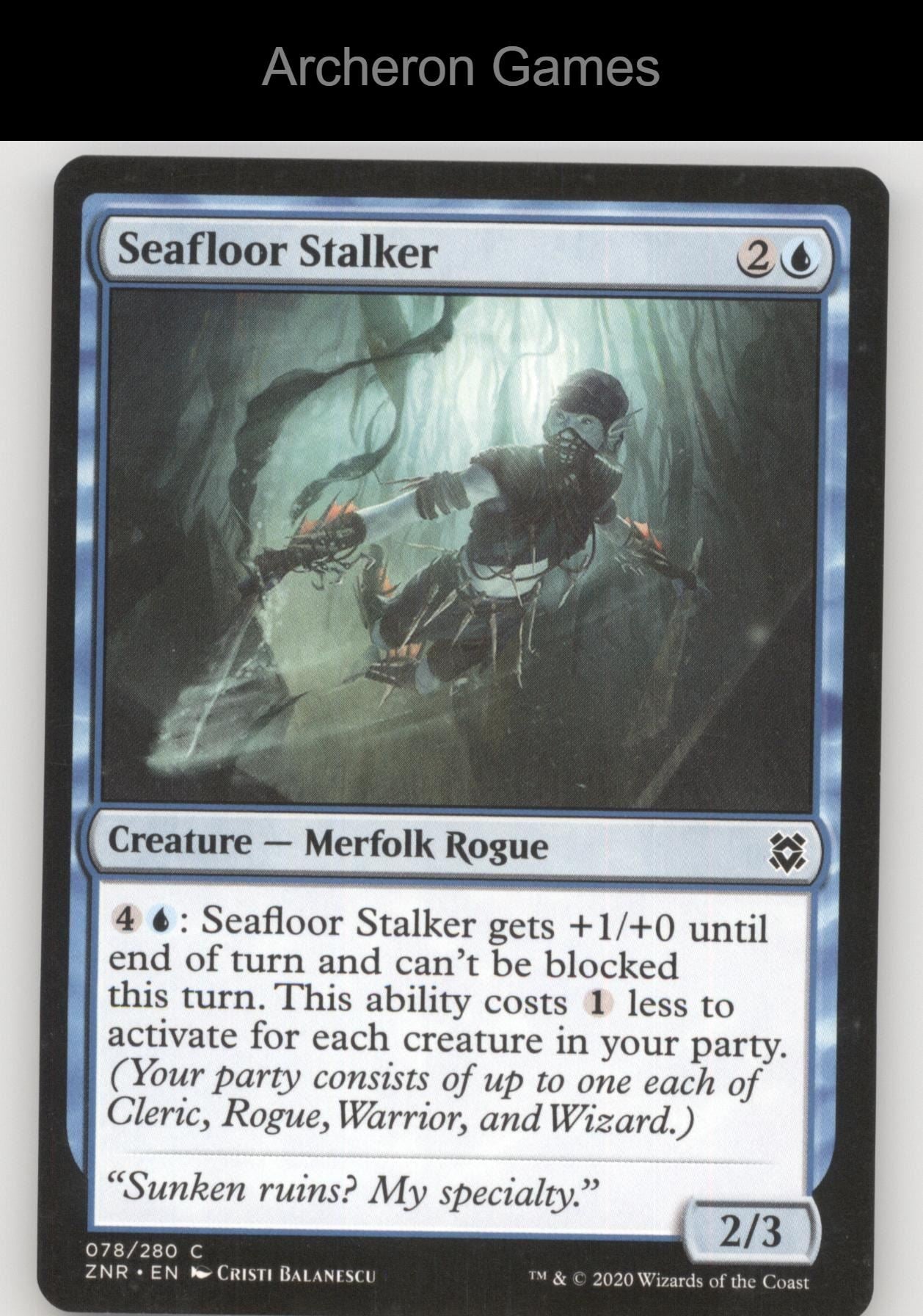 Seafloor Stalker 78 C MTG Card Zendikar Rising