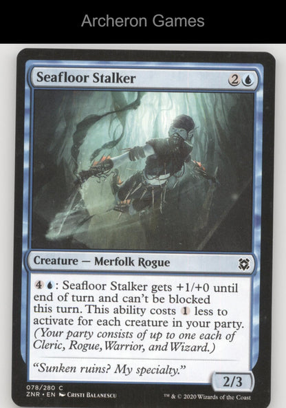Seafloor Stalker 78 C MTG Card Zendikar Rising