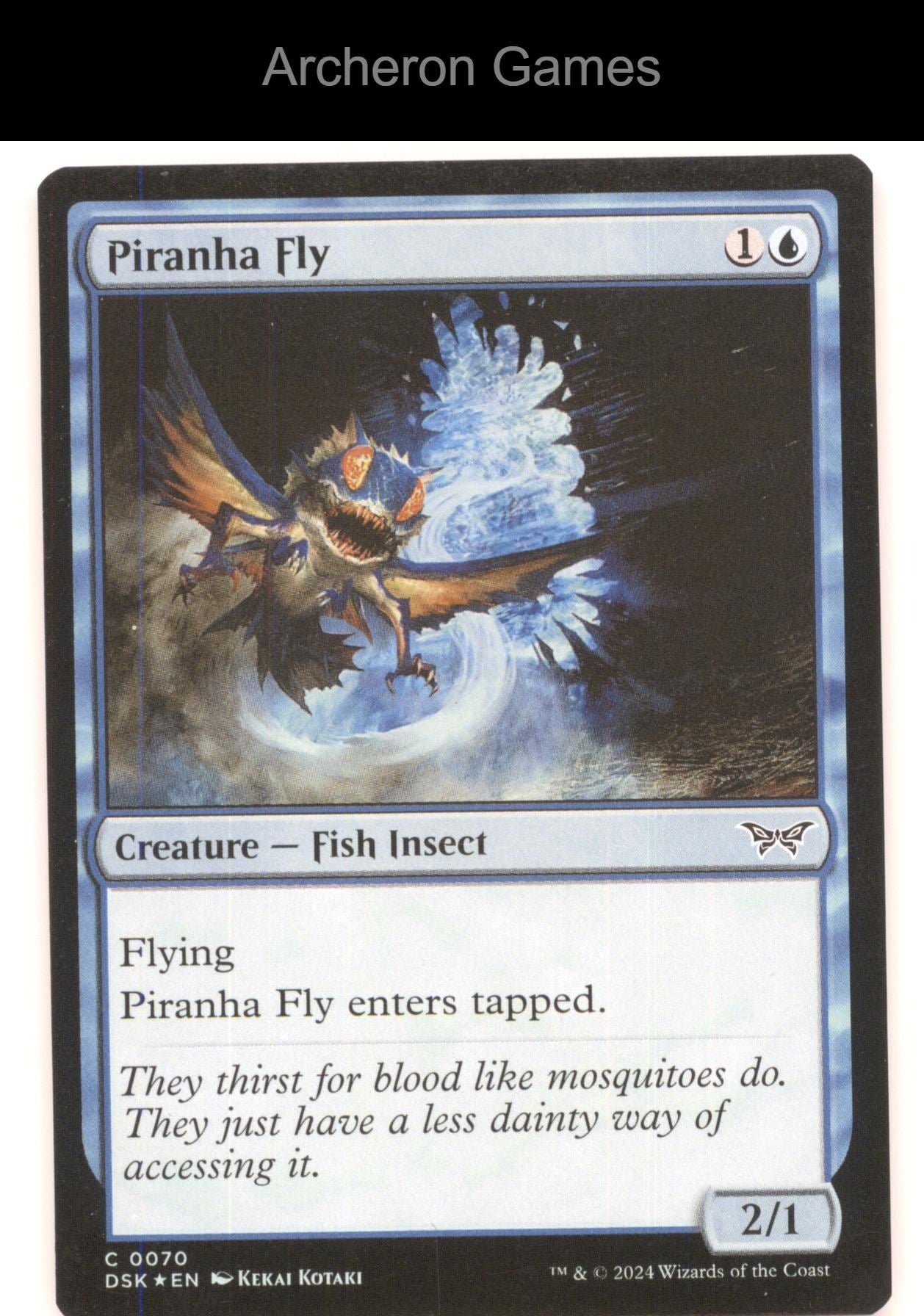 Piranha Fly 70 C MTG Card Duskmourn: House of Horror