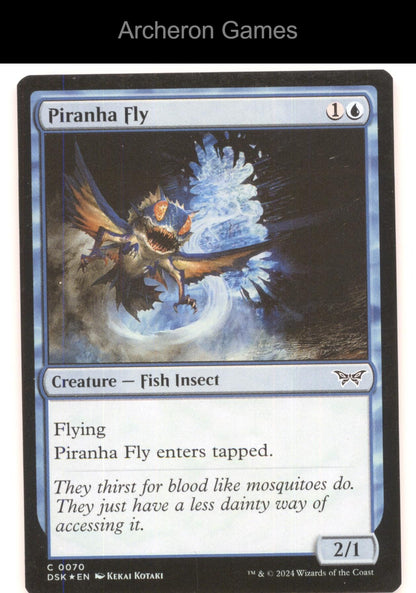 Piranha Fly 70 C MTG Card Duskmourn: House of Horror