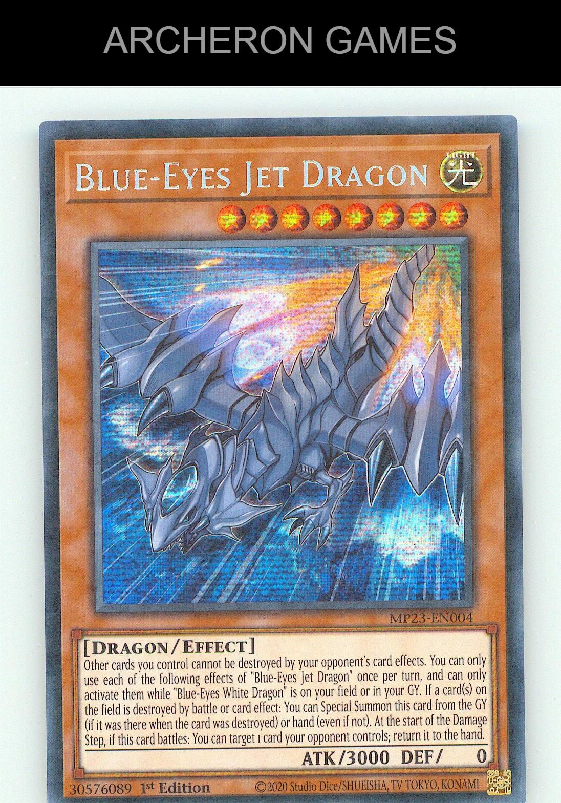 Blue-Eyes Jet Dragon SEC YUGIOH Card