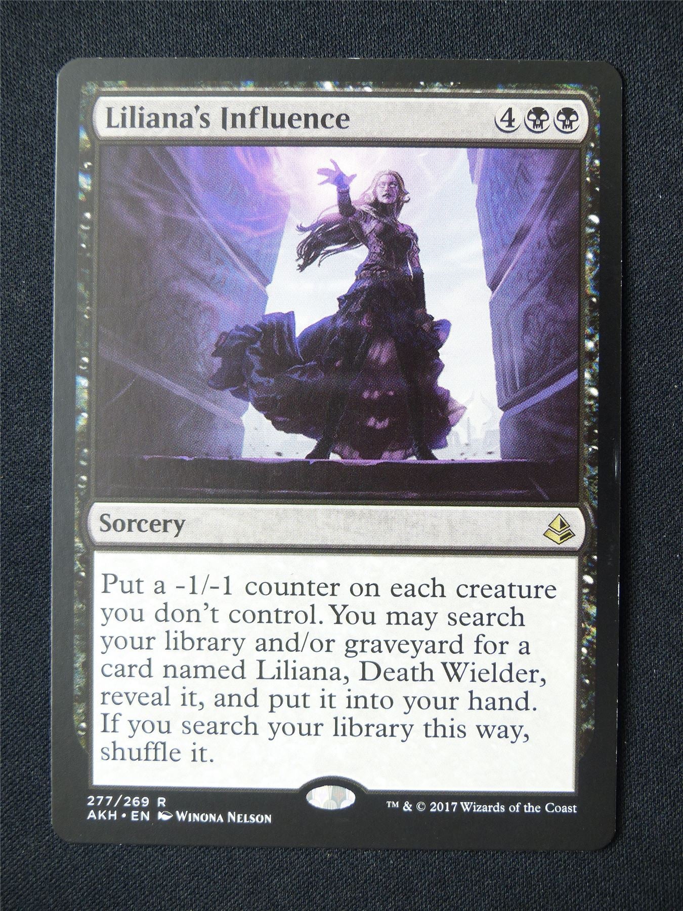 Liliana's Influence - AKH - Mtg Card #2LN