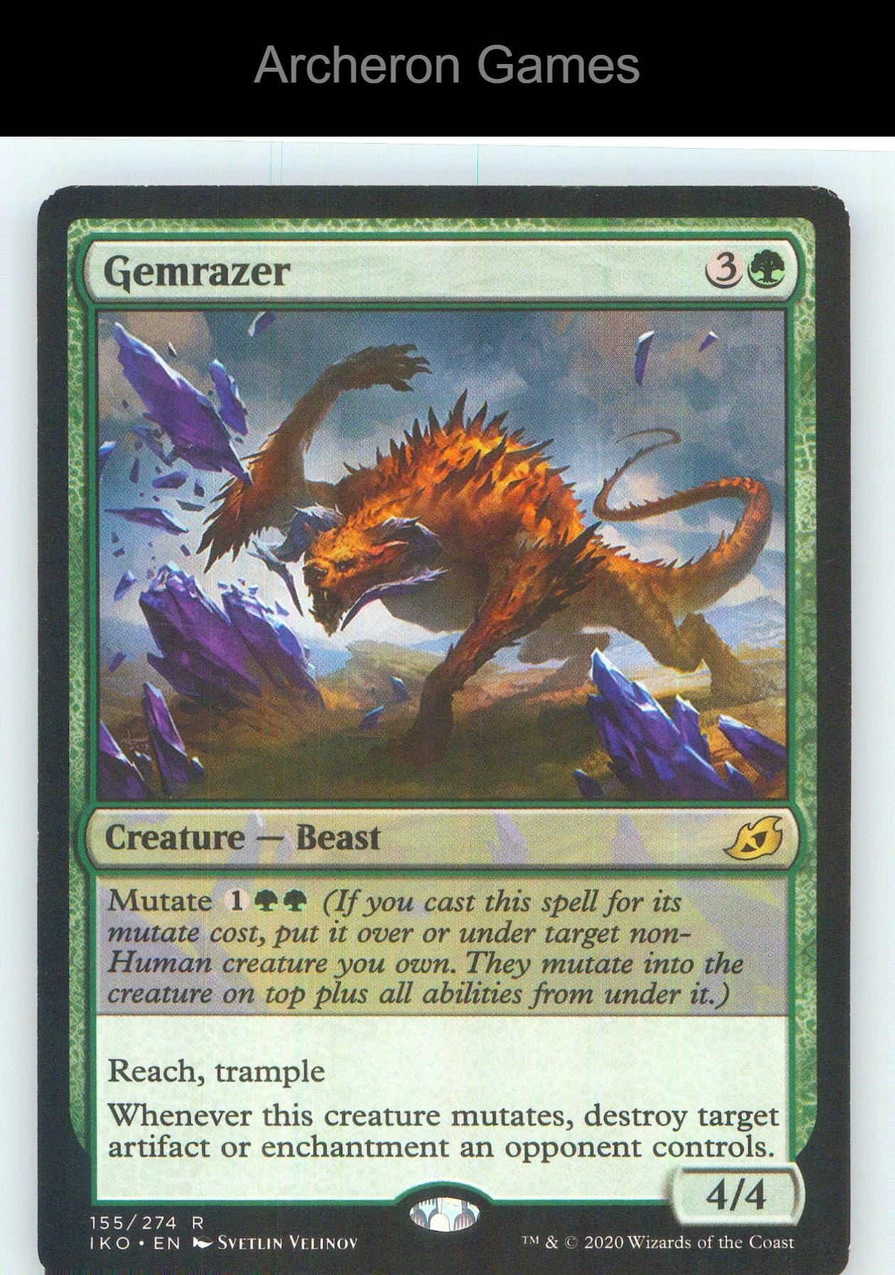 Gemrazer IKO 155 R MTG Card NM/EX+