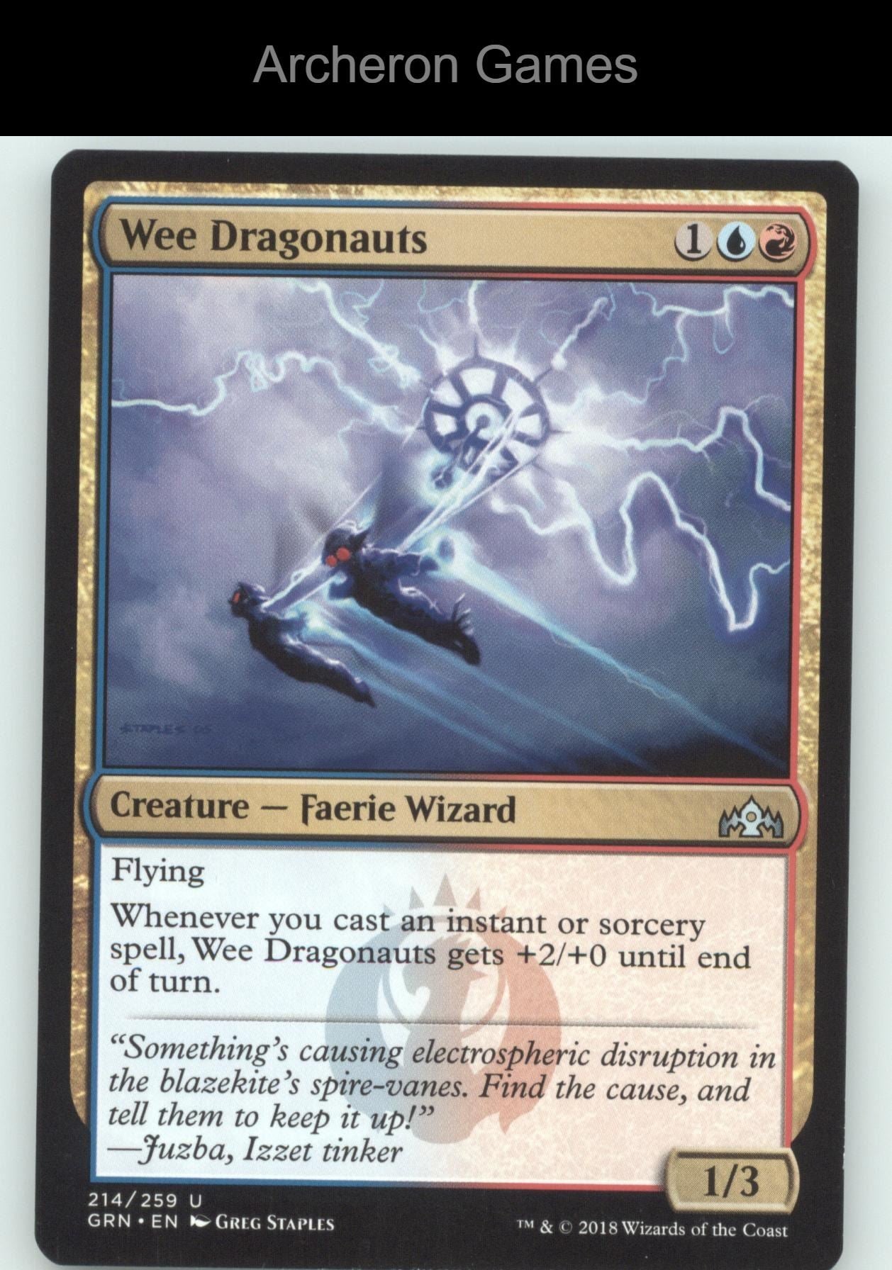 Wee Dragonauts 214 UC MTG Card Guilds of Ravnica