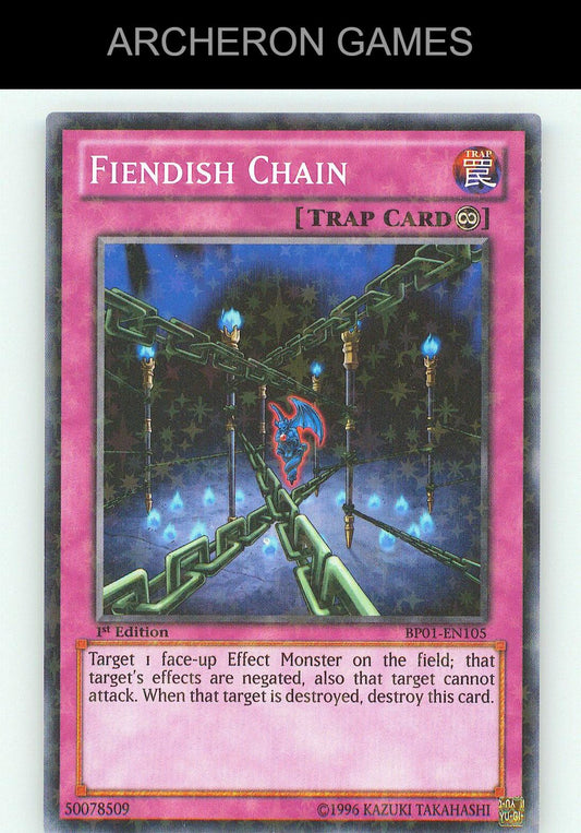 Fiendish Chain (Starfoil) Starfoil Rare YUGIOH Card Unlimited
