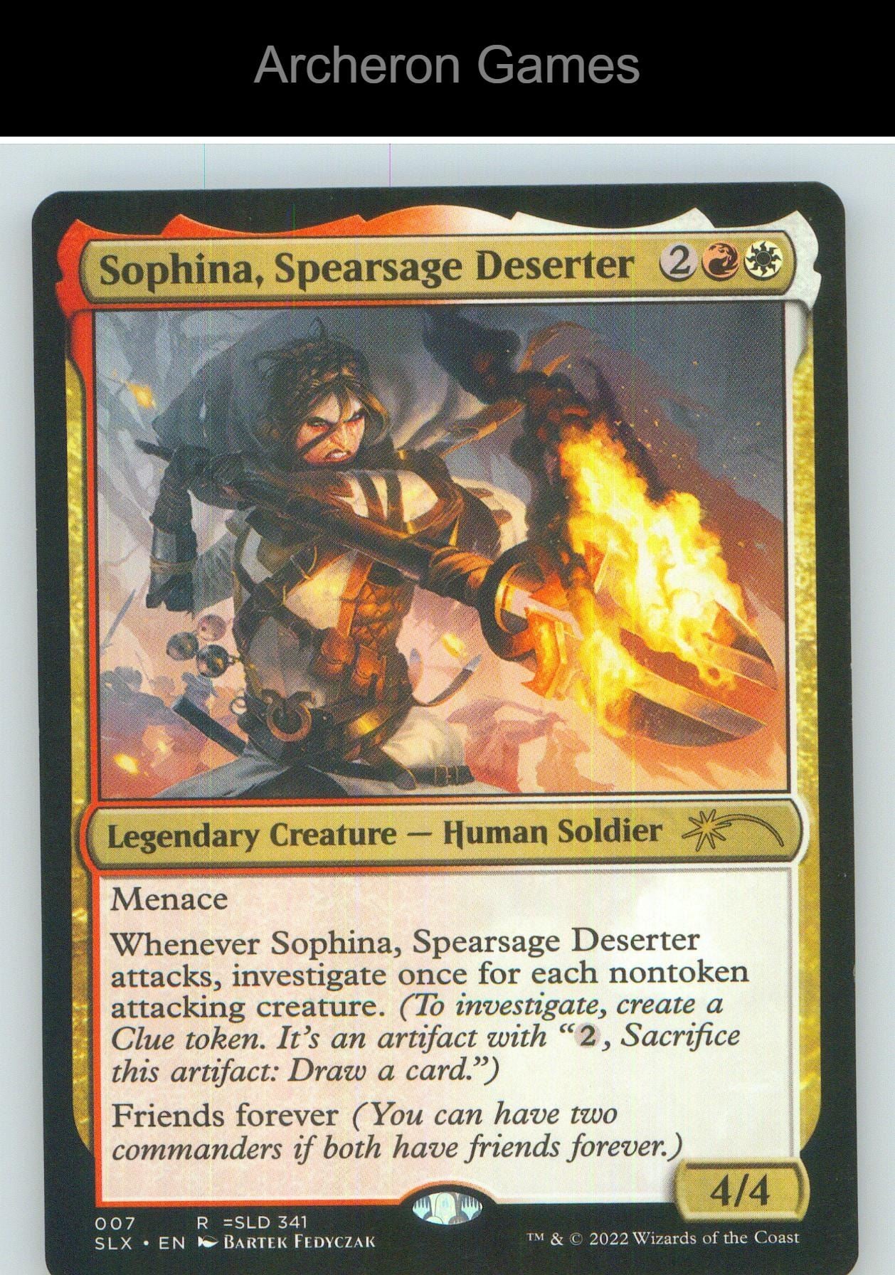 Sophina, Spearsage Deserter 7 R MTG Card NM/EX+