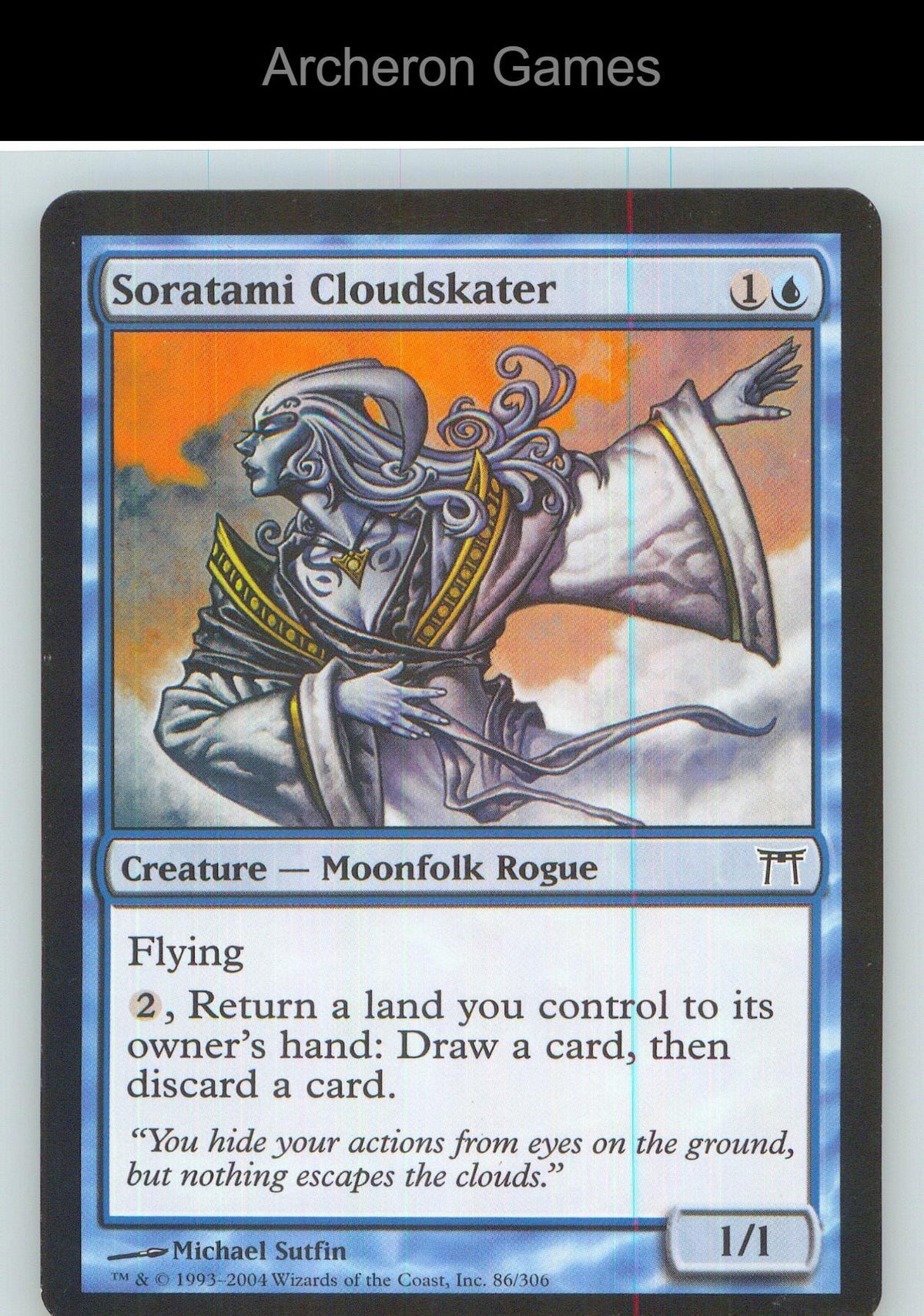Soratami Cloudskater CHK 86 C MTG Card NM/EX+