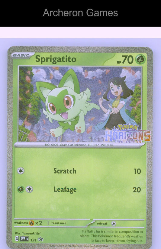 Pokemon Card Sprigatito SVP 191 HOLO P Scarlet & Violet Promo