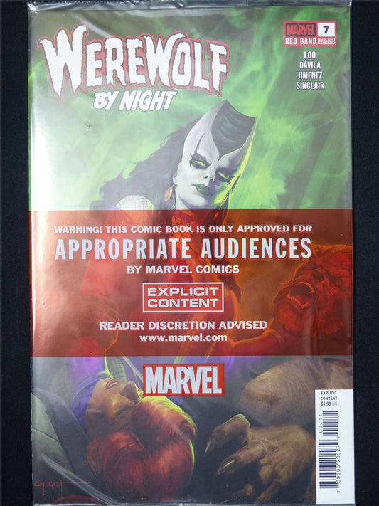 WEREWOLF by Night #7 Red Band Edition - B&B Apr 2025 Marvel Comic #9J2