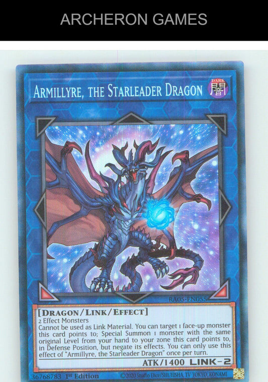 Armillyre, the Starleader Dragon SR YUGIOH Card 1st Edition