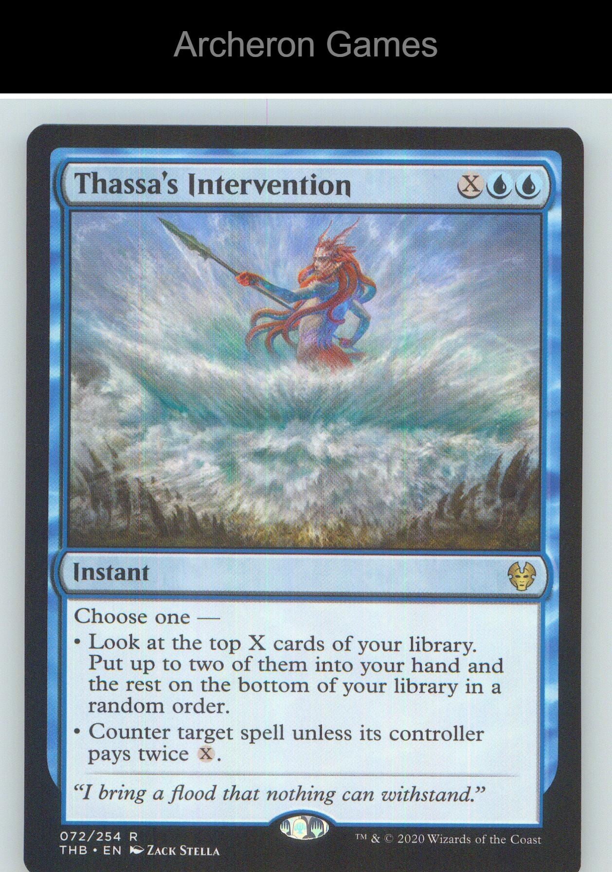 Thassa's Intervention THB 72 R MTG Card NM/EX+