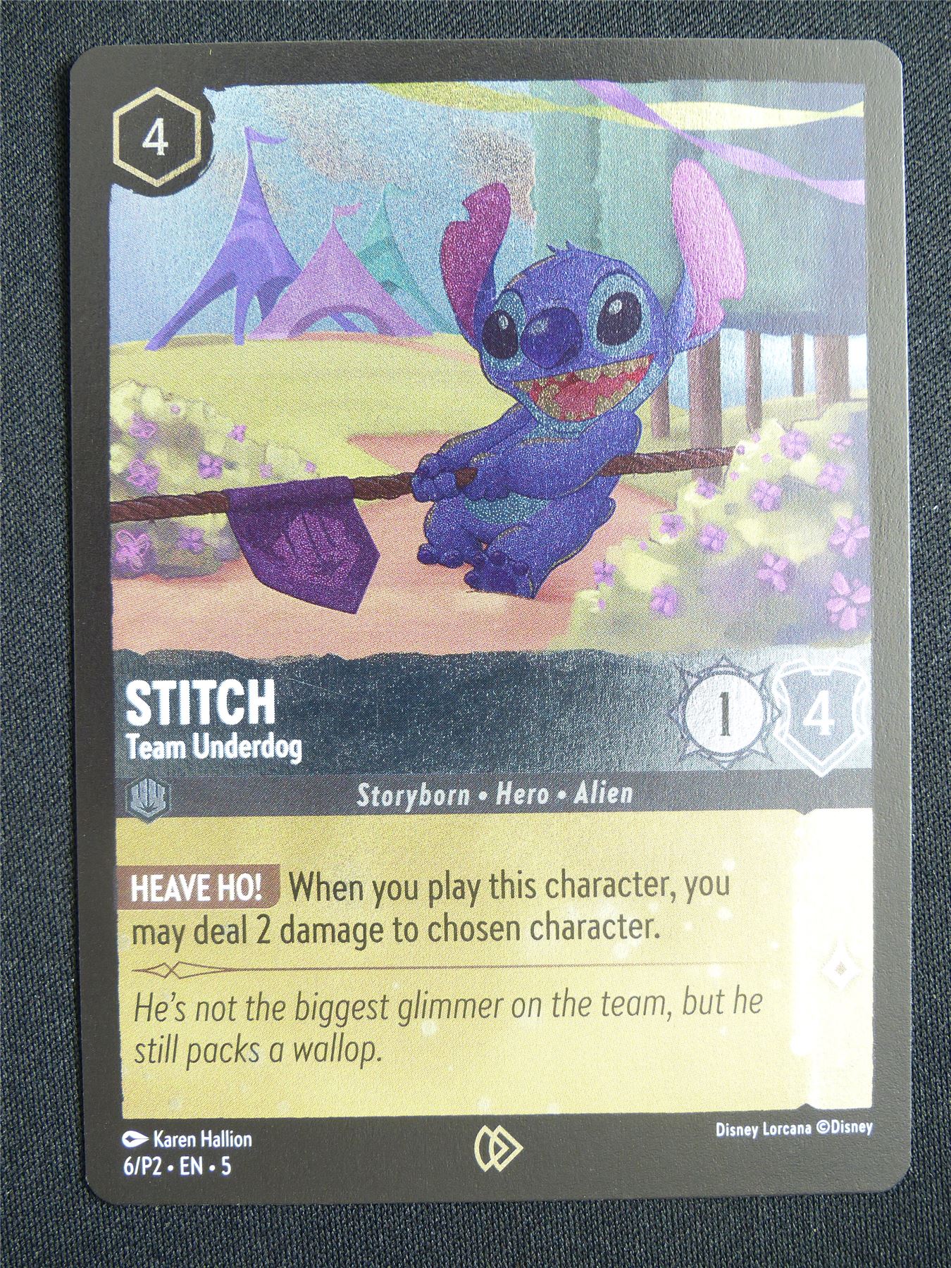 Stitch Team Underdog 6/P2 Foil - Lorcana Card #13W