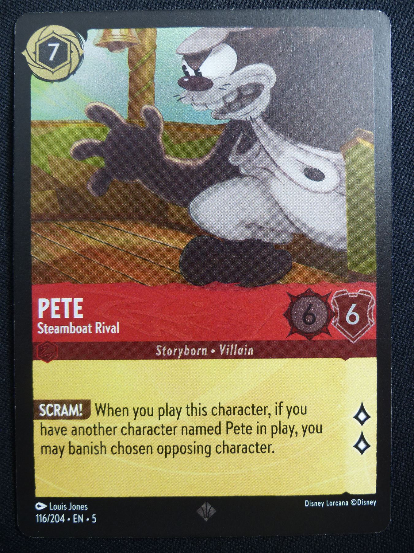 Pete Steamboat Rival 116/204 Foil - Lorcana Card #319