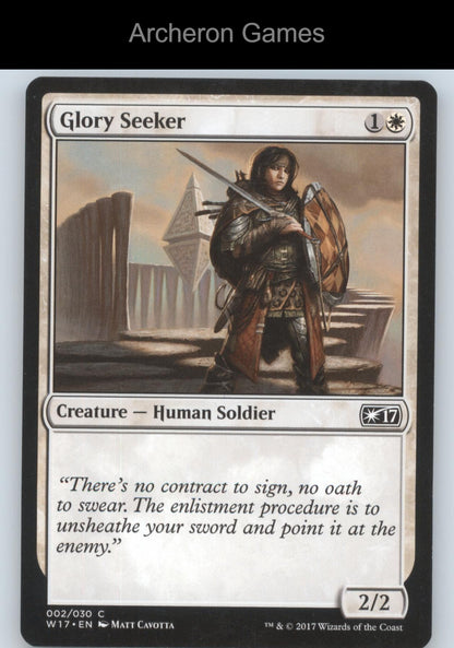 Glory Seeker 2 C MTG Card Welcome Deck 2017