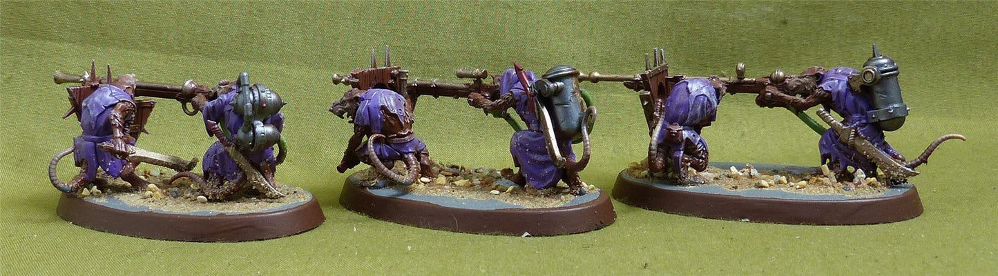 Warplock Jezzails Painted - Skaven - Warhammer AoS #1BV