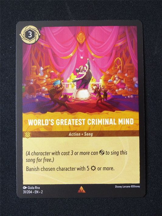 World's Greatest Criminal Mind 21/204 - Lorcana Card #3BQ