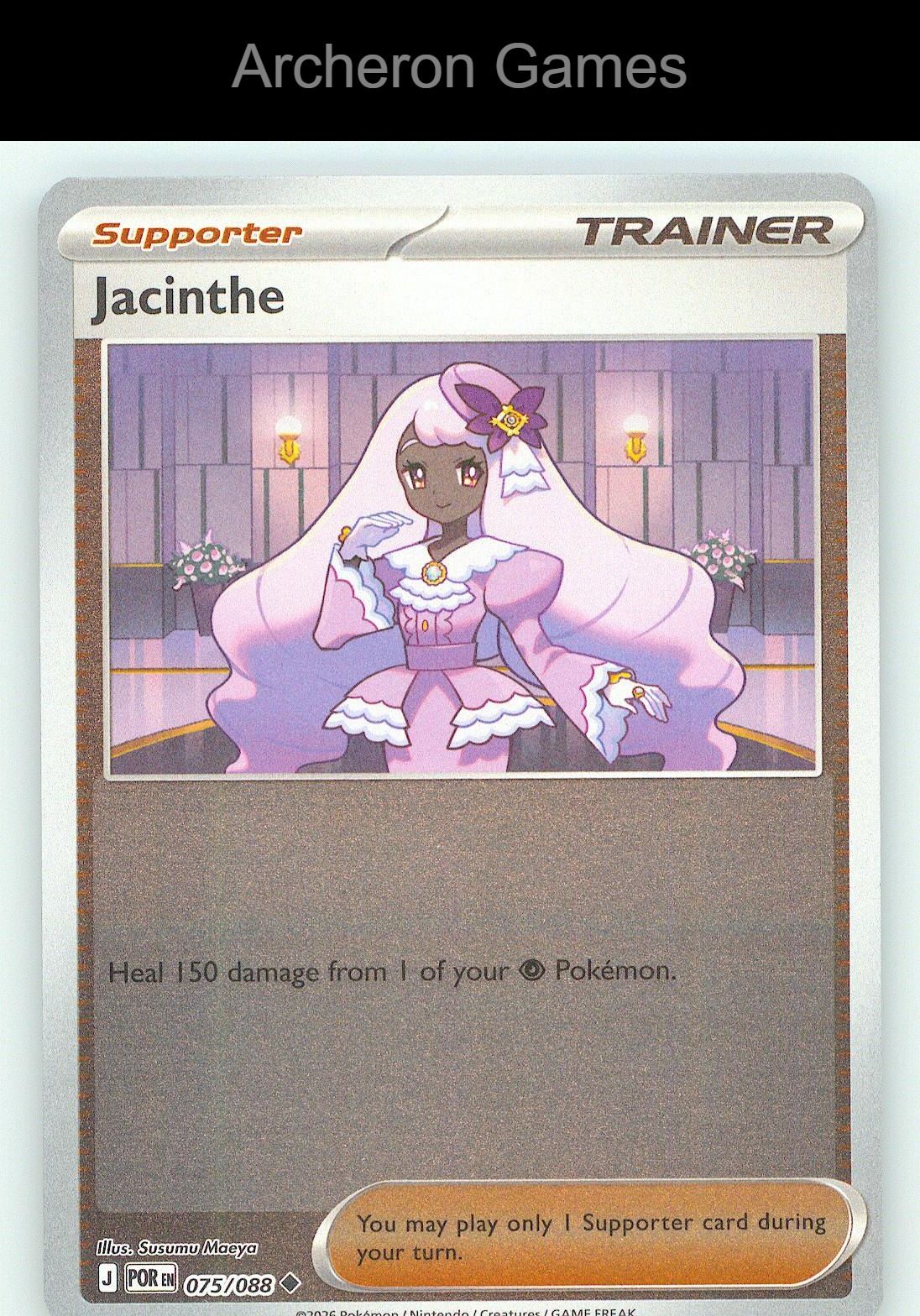 Pokemon Card Jacinthe ME03 075/088 UC Perfect Order Reverse Holo