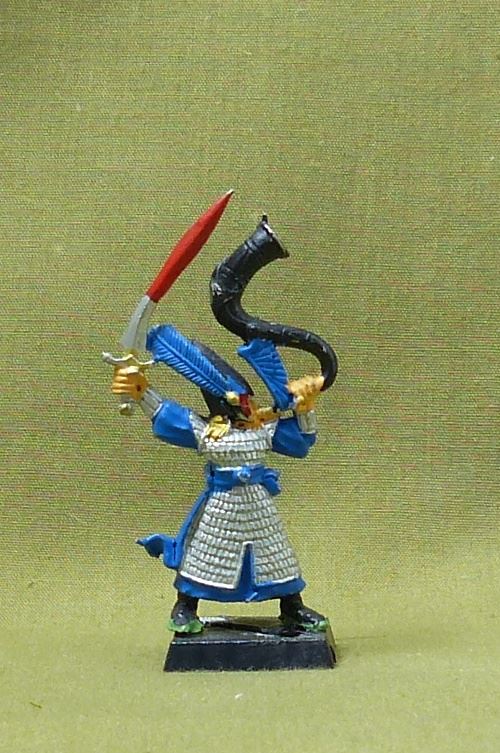 Classic Metal Elven Trumpeter - High Elves - Warhammer Fantasy #7F