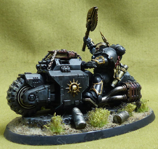 Chaplain on Bike painted - Blood Angels - Warhammer 40K #3YY