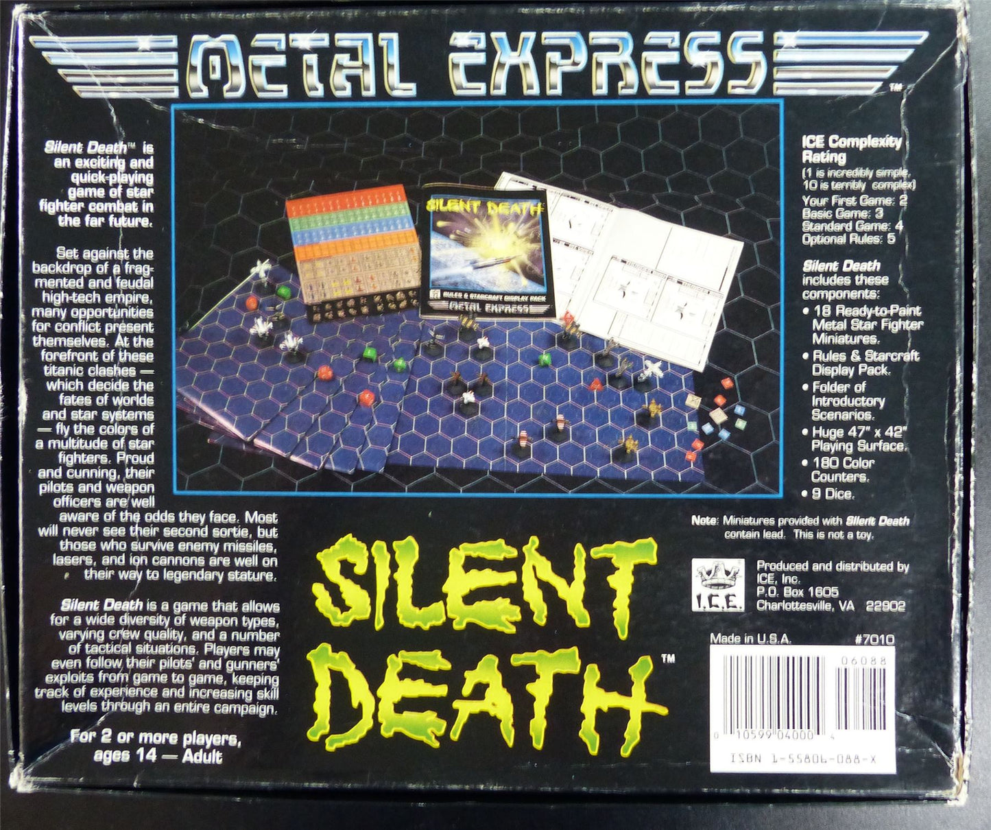 Silent Death: Metal Extress - I.C.E. Games Boardgame #31X
