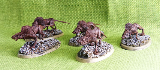 OOP Forge World - Rat Wolves - 5 Models - Warhammer AoS 40k #DY