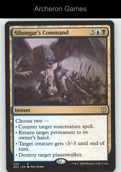 Silumgar's Command 99 R MTG Card Commander: Zendikar Rising