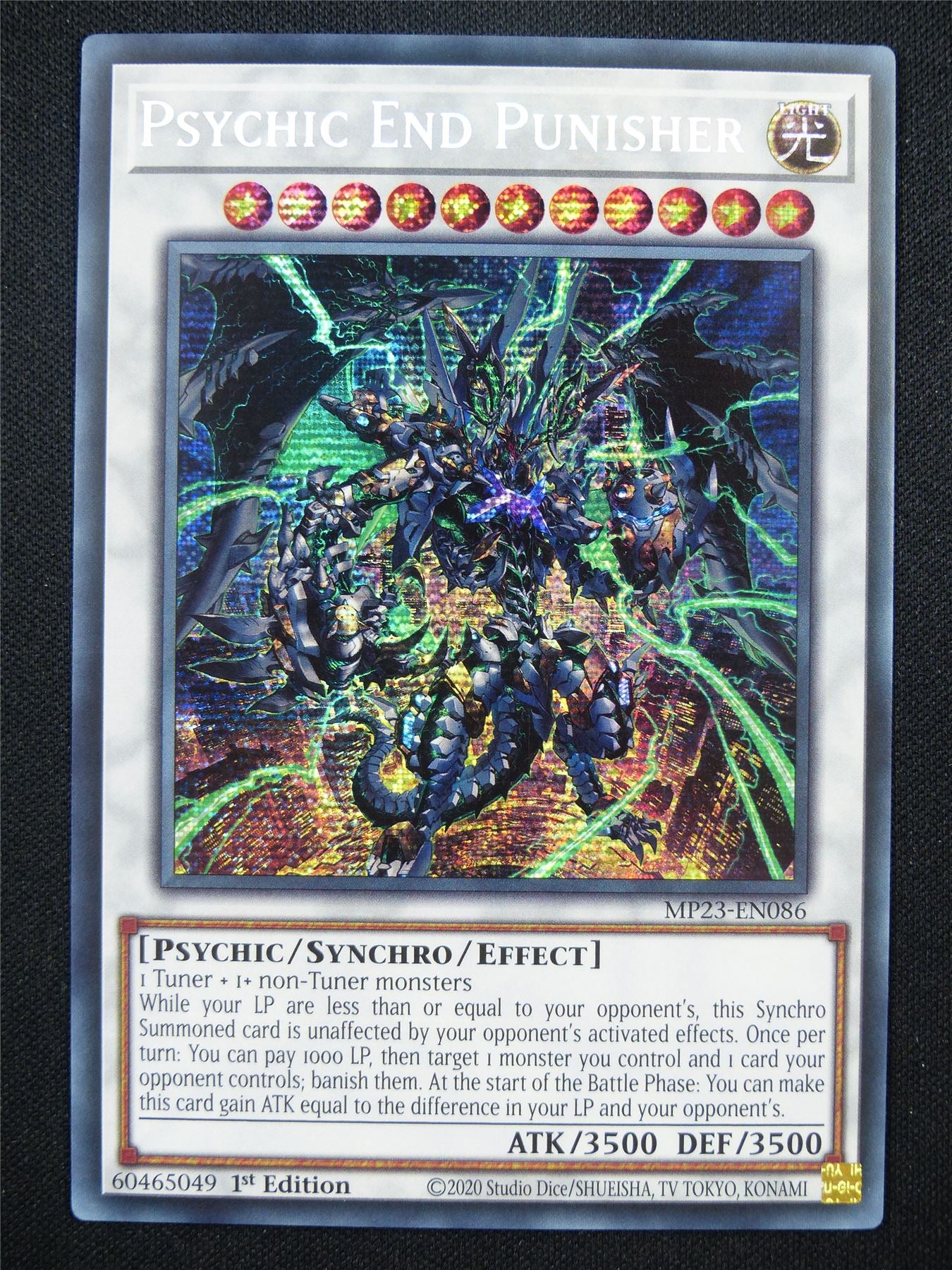 Psychic End Punsiher MP23 Secret Rare - 1st ed Yugioh Card #ZM