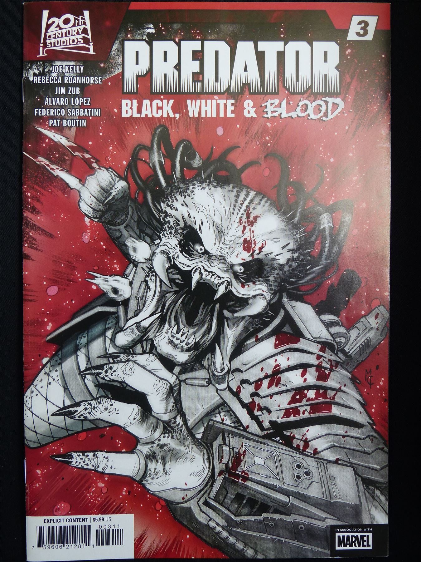 PREDATOR: Black White & Blood #3 - Marvel Comic #3GZ