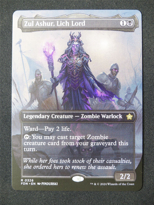 Zul Ashur Lich Lord Borderless - FDN - Mtg Card #KK