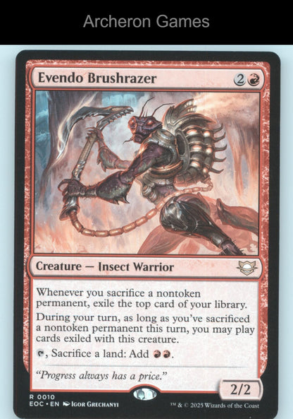 Evendo Brushrazer 10 R MTG Card Commander: Edge of Eternities