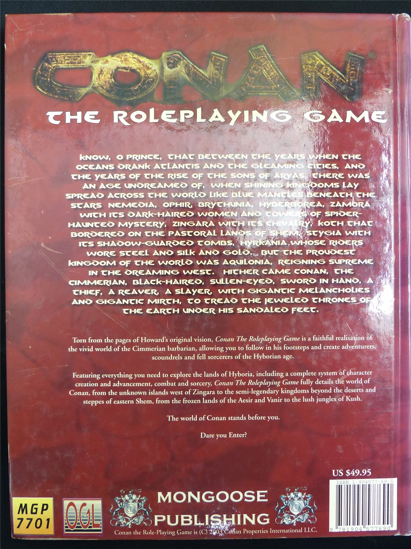 Conan The Roleplaying Game Rulebook - OGL Roleplaying Hardback #2MB