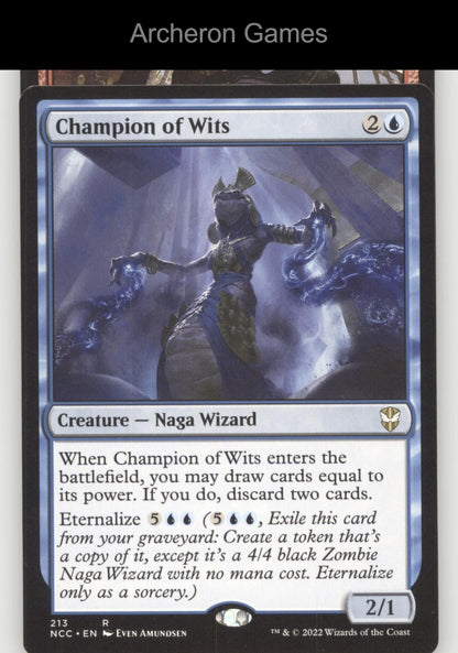 Champion of Wits 213 R MTG Card Commander: Streets of New Capenna