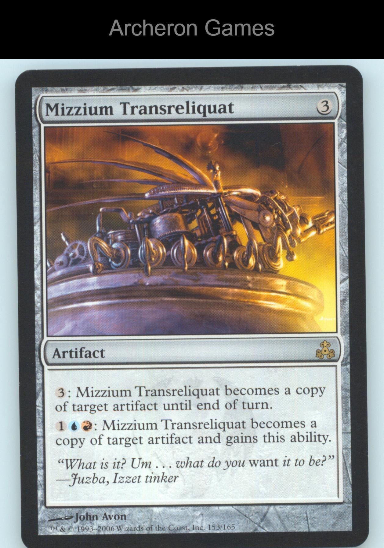 Mizzium Transreliquat 153 R MTG Card Guildpact