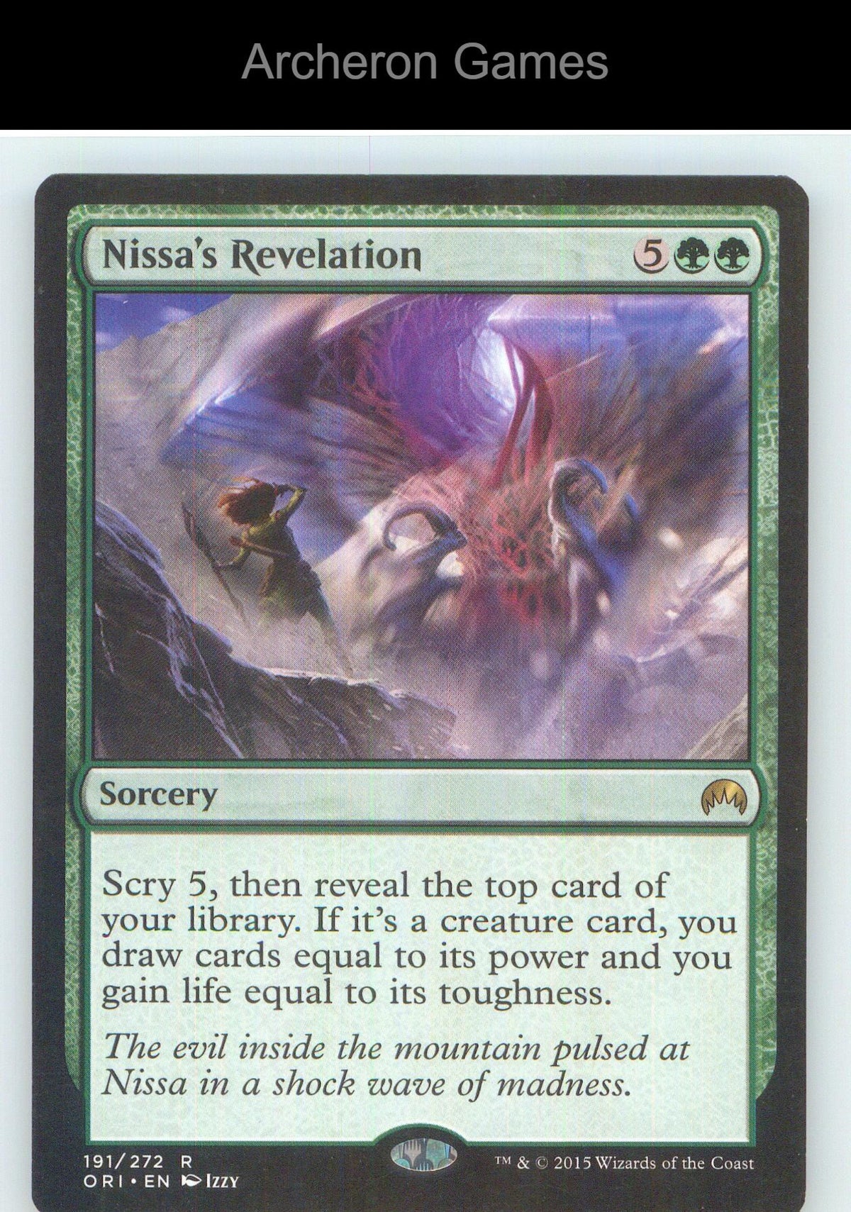 Nissa's Revelation ORI 191 R MTG Card NM/EX+
