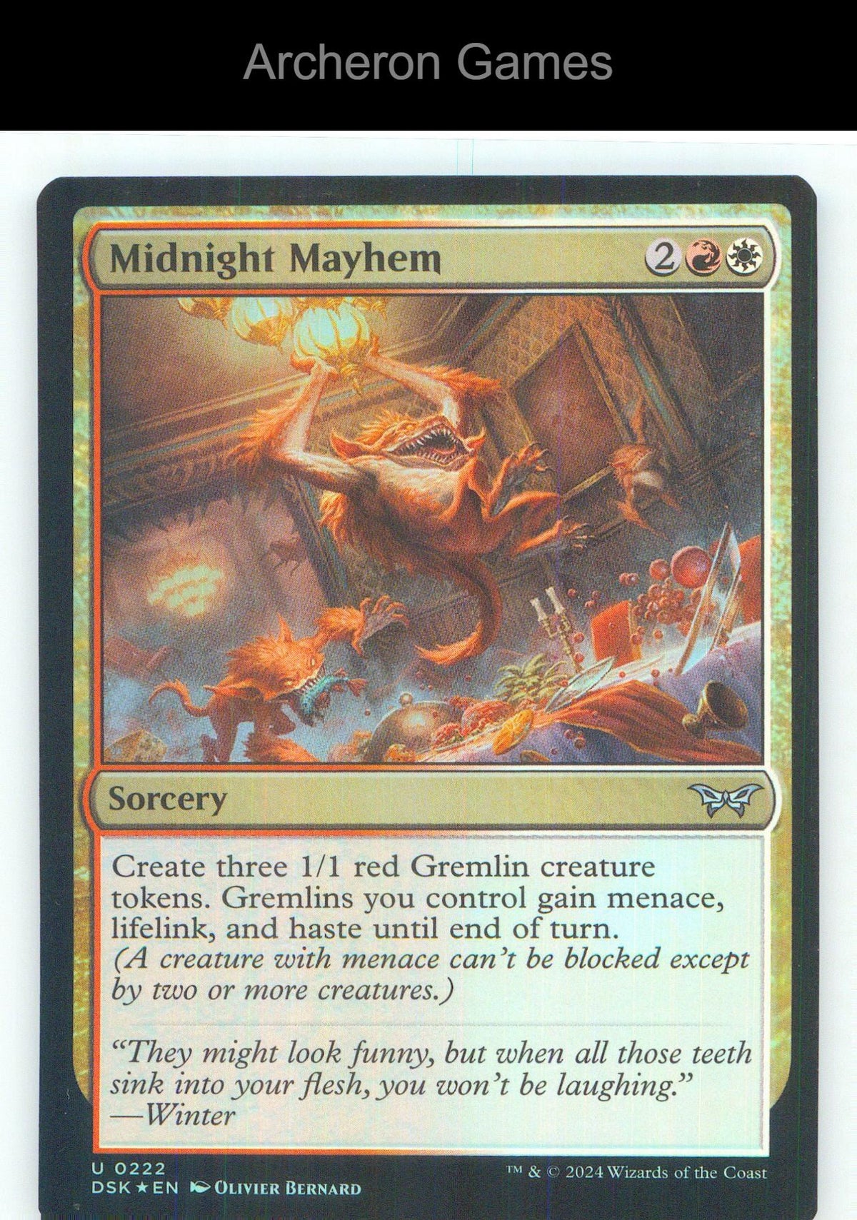 Midnight Mayhem DSK 222 UC MTG Card NM/EX+ Foil