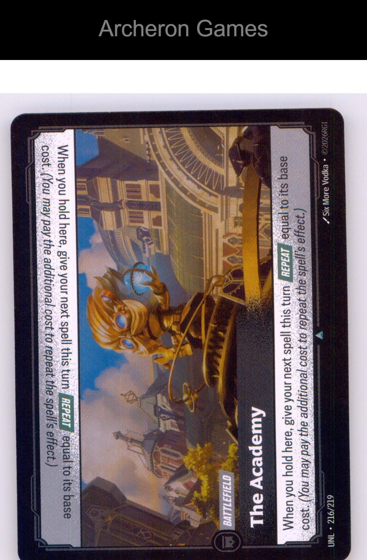The Academy UNL 216/219 UC Unleashed Riftbound Card