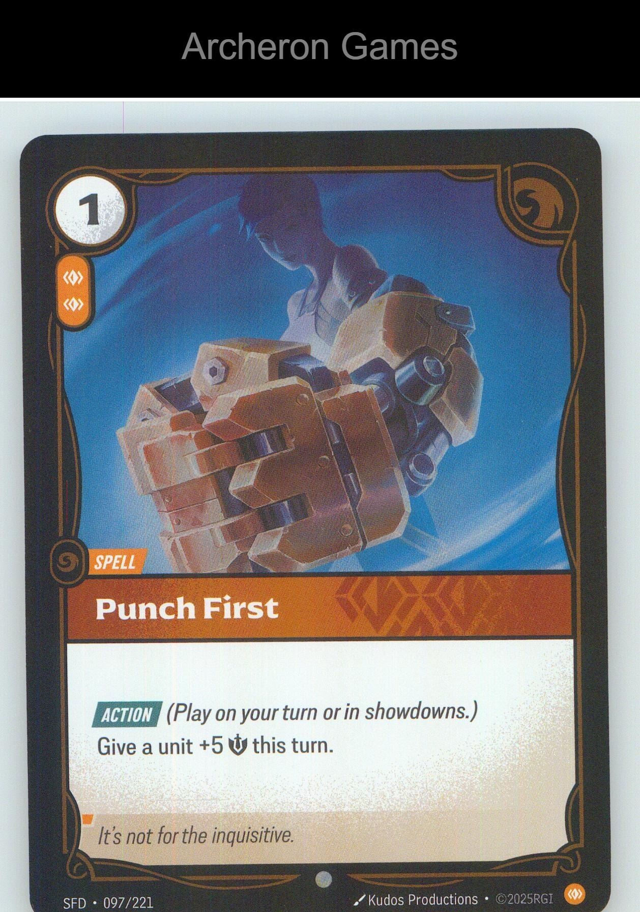 Punch First SFD 097/221 C Spiritforged Riftbound Card