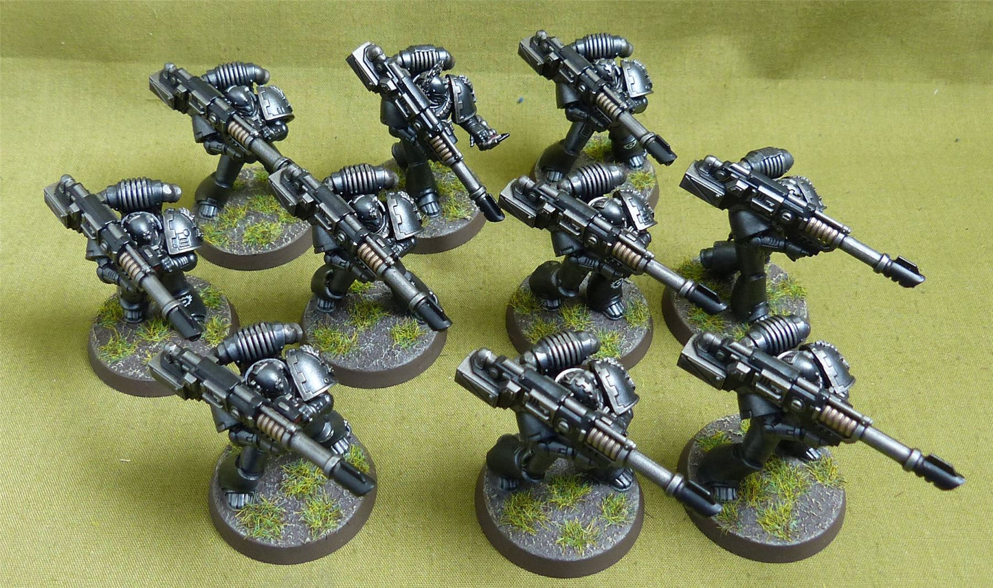 MKIII Tactical Squad set of 10 painted - Iron Hands - Warhammer Horus Heresy #2QL
