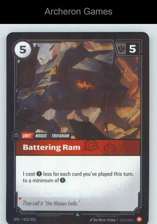 Battering Ram SFD 012/221 UC Spiritforged Riftbound Card