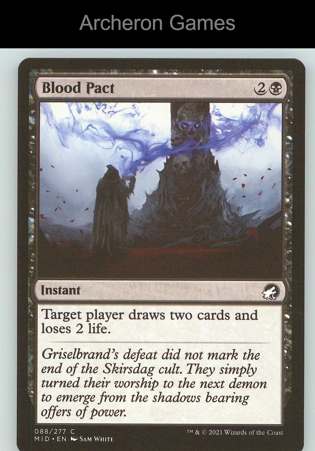 Blood Pact MID 88 C MTG Card NM/EX+