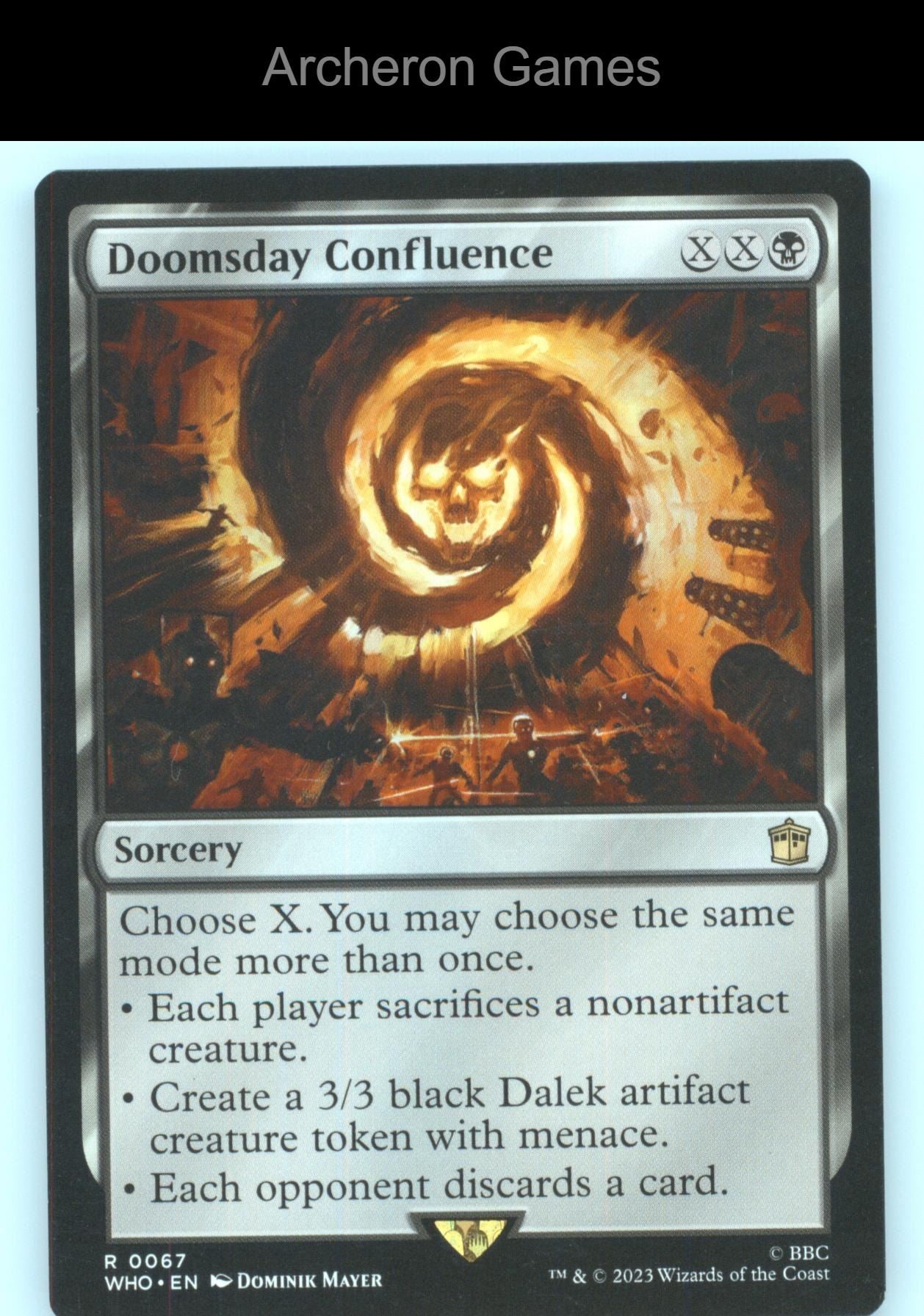Doomsday Confluence 67 R MTG Card Universes Beyond: Doctor Who