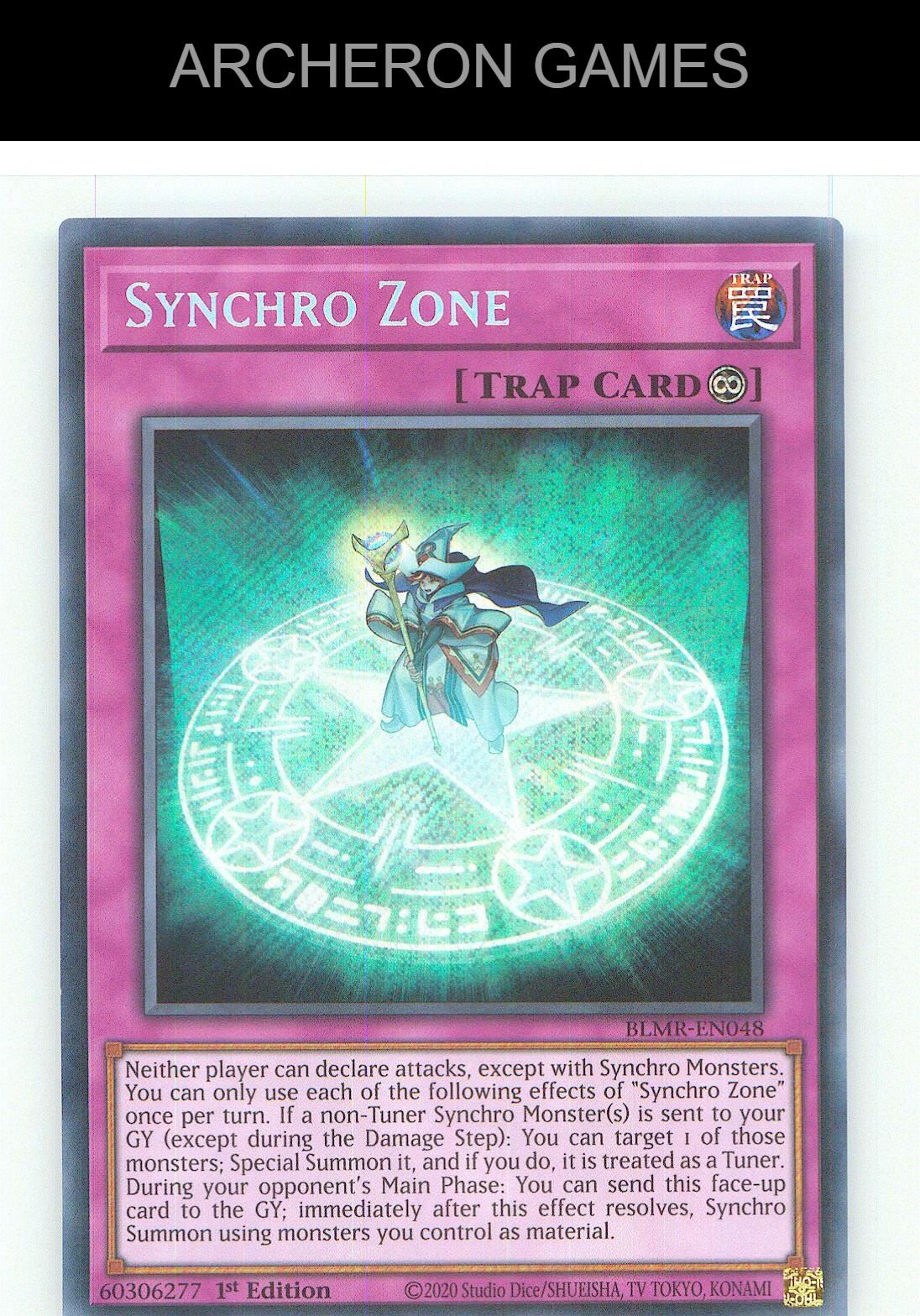 Synchro Zone SEC YUGIOH Card 1st Edition
